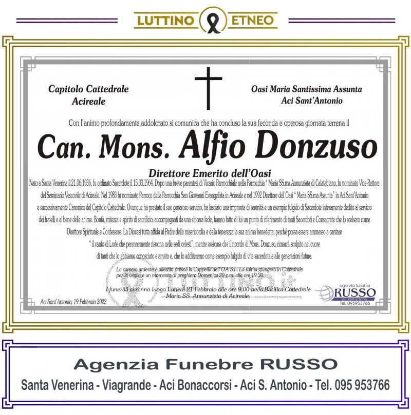 Mons. Alfio Donzuso 